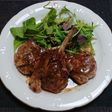 簡単ソースで、骨付きラム肉のソテー