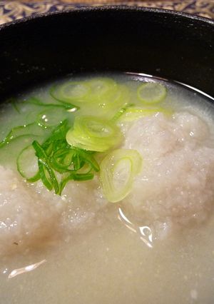 れんこん団子のもちもち味噌汁-レシピのメイン写真