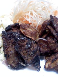 鰤とごぼうのからあげ:葱サラダ添え-レシピのメイン写真