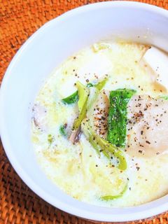 豆乳餃子スープ-レシピのメイン写真
