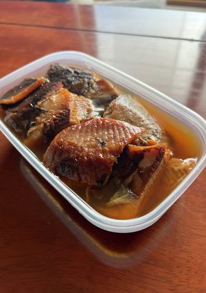 圧力鍋でカラカイ煮(カスベ煮)-レシピのメイン写真