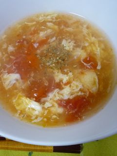 トマトと玉子のとろっとスープ-レシピのメイン写真