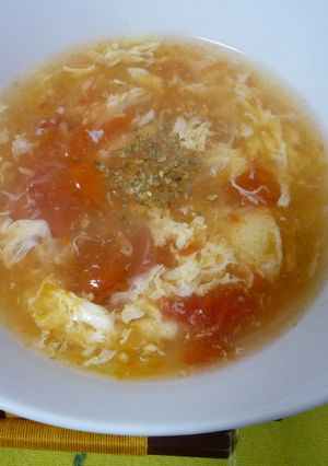 トマトと玉子のとろっとスープ-レシピのメイン写真