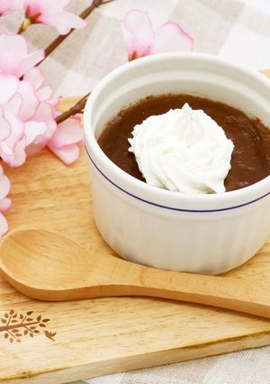 甘さ控えめ甘酒と酒粕のチョコプリン-レシピのメイン写真