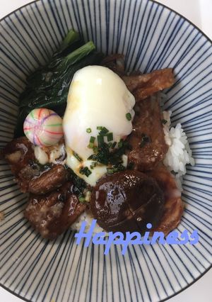 無水鍋で焼豚丼-レシピのメイン写真