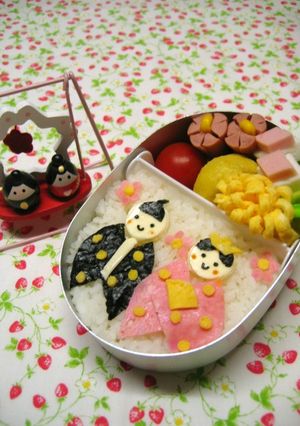 ✿乗せるだけのひな祭り弁当✿-レシピのメイン写真