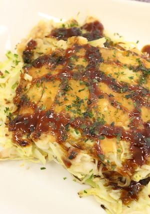 リメイクそうめんでお好み焼き-レシピのメイン写真