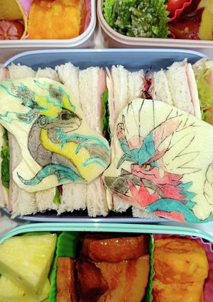 ミライドン&コライドン弁当～♪-レシピのメイン写真