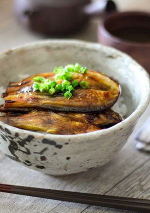 茄子のかば焼き丼-レシピのメイン写真