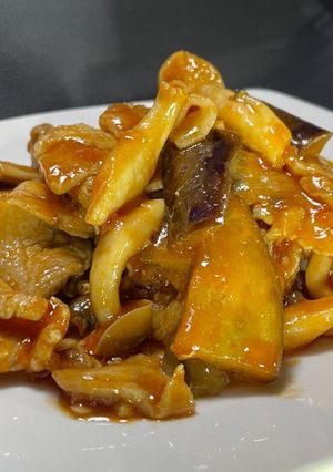 ケチャップ香るナスと豚肉の中華炒め-レシピのメイン写真