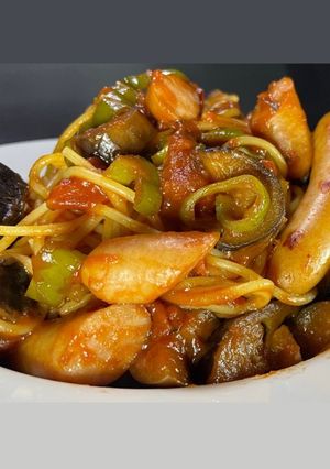 あの頃を思い出す野菜たっぷりナポリタン-レシピのメイン写真