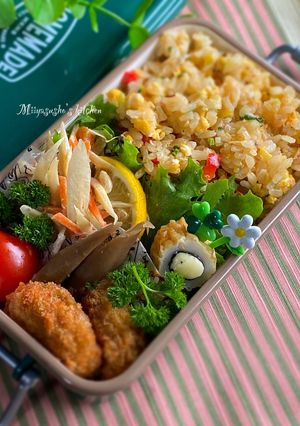 今日のお弁当4覚書！長葱・しらす炒飯-レシピのメイン写真