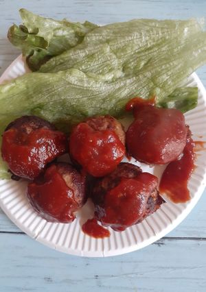 真丸チーズインハンバーグタコ焼き器仕様-レシピのメイン写真