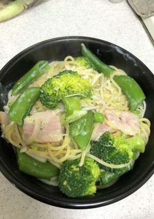 トリュフ塩のクリームパスタ(脂質制限)-レシピのメイン写真