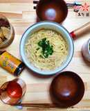 鍋の〆★酸辣湯風火の国ぽん酢卵とじうどん