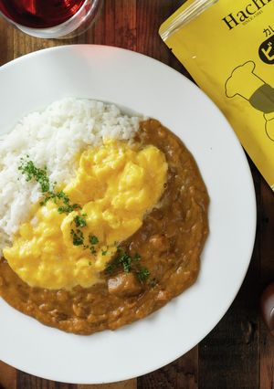 ビーフオムカレー-レシピのメイン写真