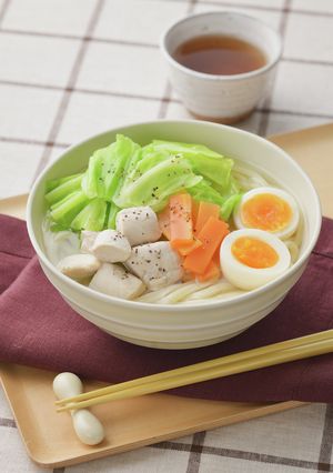 春キャベツのうま塩鶏うどん-レシピのメイン写真