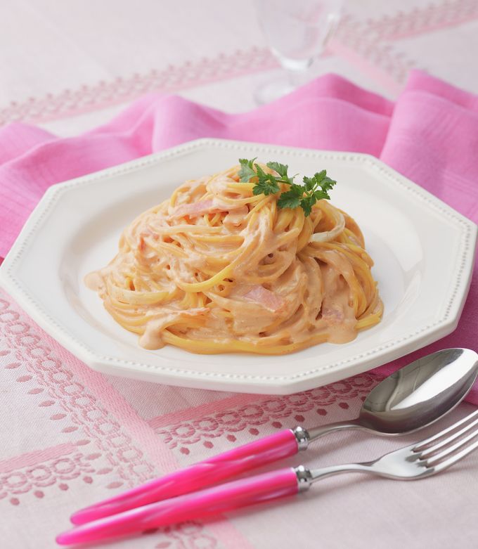 ロゼクリームパスタ-レシピのメイン写真