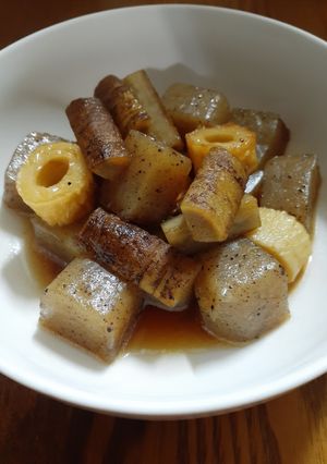 ☆手軽に１品☆こんにゃくとごぼうの甘辛煮-レシピのメイン写真