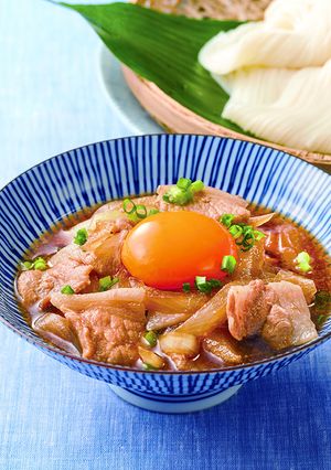 甘辛豚肉つけそうめん-レシピのメイン写真