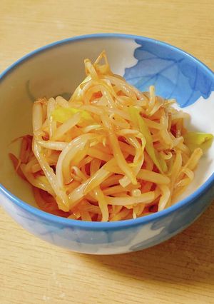 レンジで3分☆もやしとネギのピリ辛ナムル-レシピのメイン写真