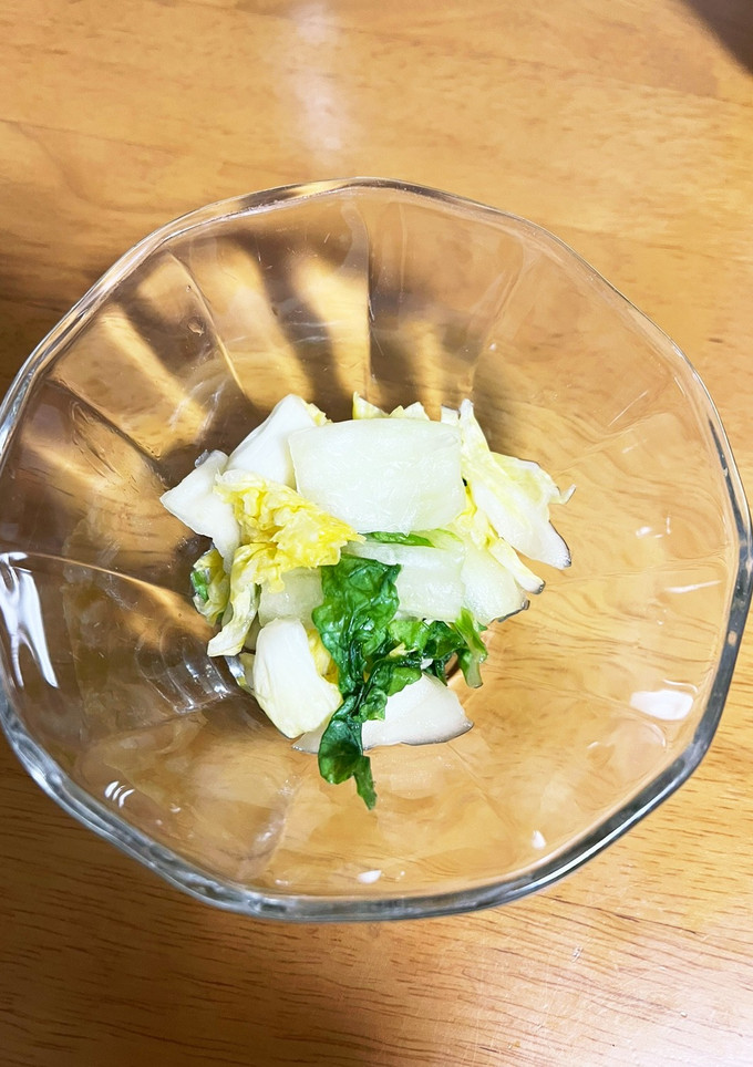 白菜で簡単漬物-レシピのメイン写真