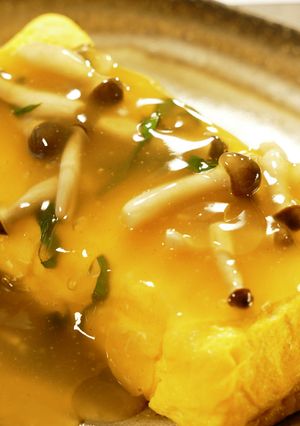 トロふわ！葛あんかけのだし巻き【食遺産】-レシピのメイン写真