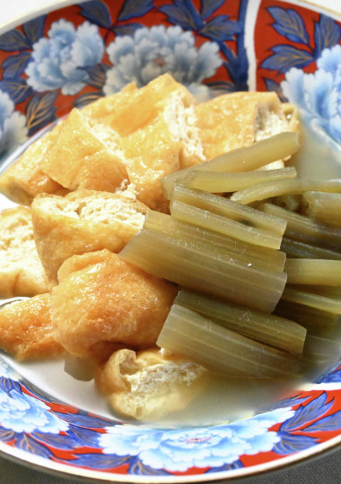 ふきと栃尾の油揚げの白だし煮-レシピのメイン写真