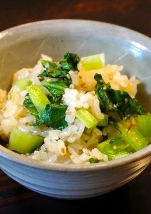 小松菜の中華風菜飯-レシピのメイン写真