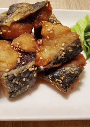 お弁当にも♪揚げさわらの甘辛だれ-レシピのメイン写真