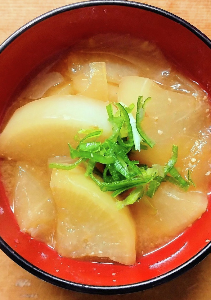 簡単！和食 大根と 玉ねぎの 味噌煮✾-レシピのメイン写真