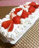 ★糖質オフ!!苺たっぷりスコップケーキ♪
