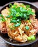 お手軽！サバの味噌煮缶炊き込みご飯