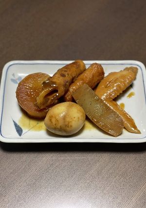 名古屋風手羽先入り味噌おでん♪-レシピのメイン写真
