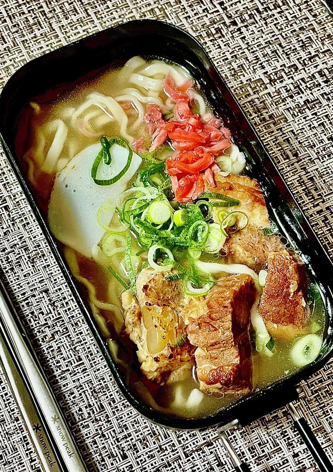 沖縄ソーキそば風きしめん-レシピのメイン写真