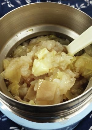 スープジャーでチーズ雑炊-レシピのメイン写真