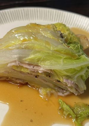 簡単!! 白菜と豚肉のミルフィーユ-レシピのメイン写真