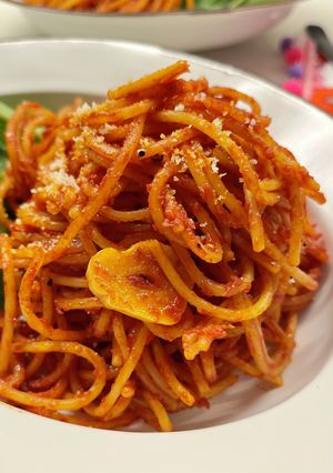 暗殺者のパスタ　一度に2人も3人分も-レシピのメイン写真