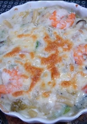 シチューで手抜きマカロニグラタン-レシピのメイン写真