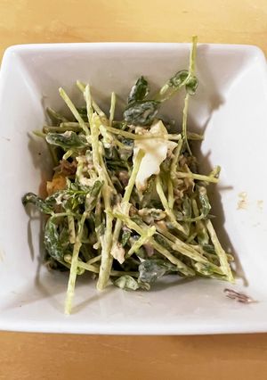 ササッと出来る！豆苗と鯖缶サラダ！-レシピのメイン写真