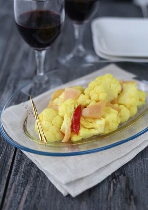 カリフラワーとハムのカレーピクルス-レシピのメイン写真