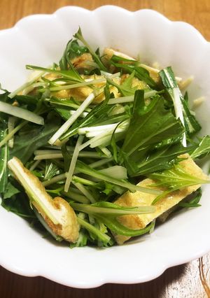 サラダ水菜を美味しく♪-レシピのメイン写真