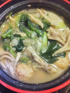 舞茸とほうれん草の春雨鍋-レシピのメイン写真