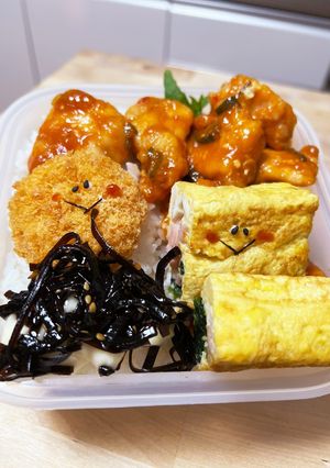 胸肉の柔らか鶏チリ☆ほうれん草卵焼き弁当-レシピのメイン写真