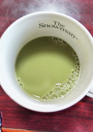 休憩~♪抹茶ラテ~♪市販のスティックで-レシピのメイン写真