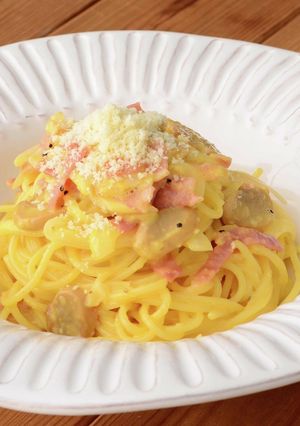 パルメで減塩 カルボナーラ-レシピのメイン写真