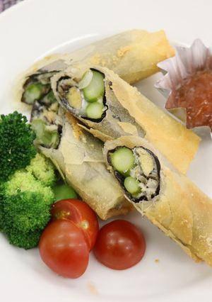 ししゃもとアスパラの春巻き-レシピのメイン写真