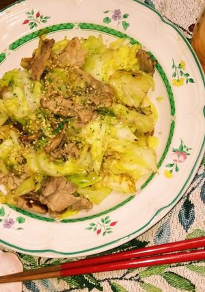 豚肉とキャベツの塩コショー炒め-レシピのメイン写真