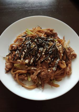ノンオイル焼きうどん-レシピのメイン写真