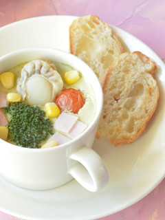 洋風青汁茶碗蒸し-レシピのメイン写真